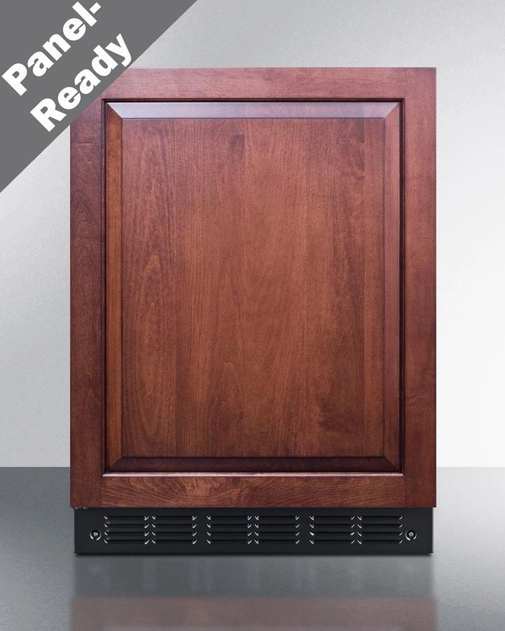 Summit CT66BK2SSIFADALHD 24" Wide Refrigerator-Freezer, Ada Compliant (Panel Not Included) Undercounter Refrigerators 24 inch undercounter fridge for kitchen