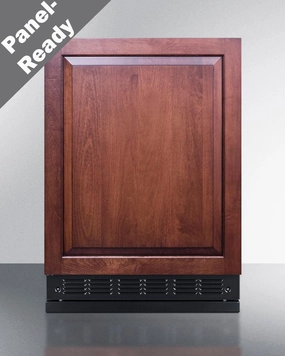 Summit CT66BK2SSRSIFLHD 24" Wide Refrigerator-Freezer (Panel Not Included) Undercounter Refrigerators 24 inch undercounter fridge for kitchen