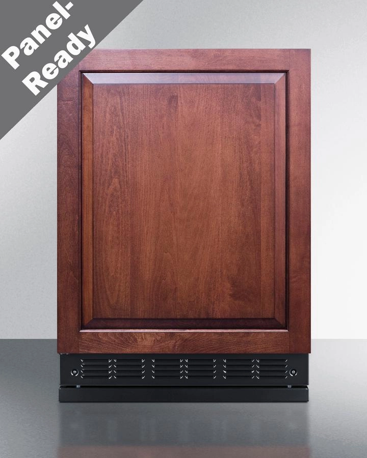Summit CT66BK2SSRSIFLHD 24" Wide Refrigerator-Freezer (Panel Not Included) Undercounter Refrigerators 24 inch undercounter fridge for kitchen