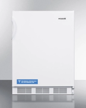 Summit CT66JBI Built-In Undercounter Refrigerator-Freezer For General Purpose Use, With Dual Evaporator Cooling, Cycle Defrost, And White Exterior Undercounter Refrigerators 24 inch undercounter fridge for kitchen