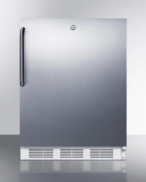 Summit CT66LWCSSADA Built-In Undercounter Ada Compliant Refrigerator-Freezer For General Purpose Use, W/Dual Evaporator Cooling, Cycle Defrost, Lock, And Ss Exterior Undercounter Refrigerators 24 inch undercounter fridge for kitchen