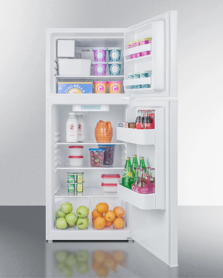 Summit FF1071WIM 24" Wide Top Mount Refrigerator-Freezer With Icemaker