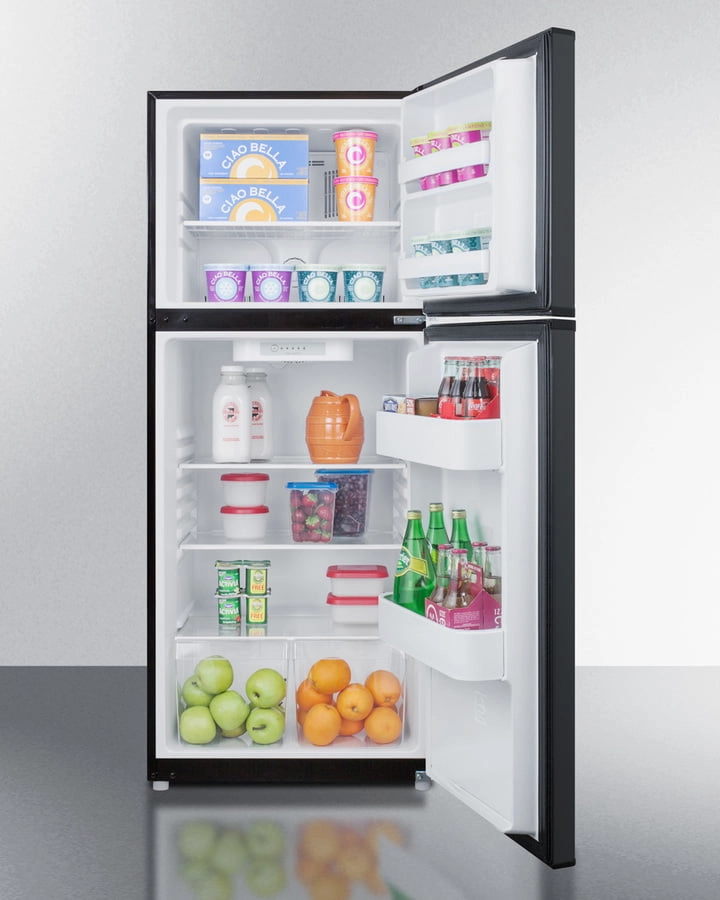 Summit FF1072B 24" Wide Top Mount Refrigerator-Freezer