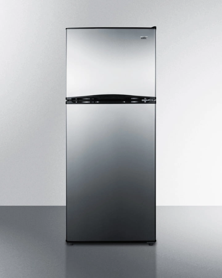 Summit FF1085SSIM 24" Wide Top Mount Refrigerator-Freezer With Icemaker Freestanding Refrigerators freestanding fridge freezer combo
