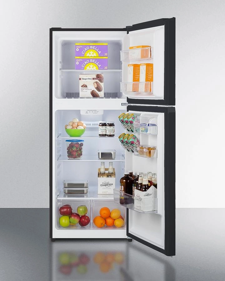 Summit FF1087B 24" Wide Top Mount Refrigerator-Freezer