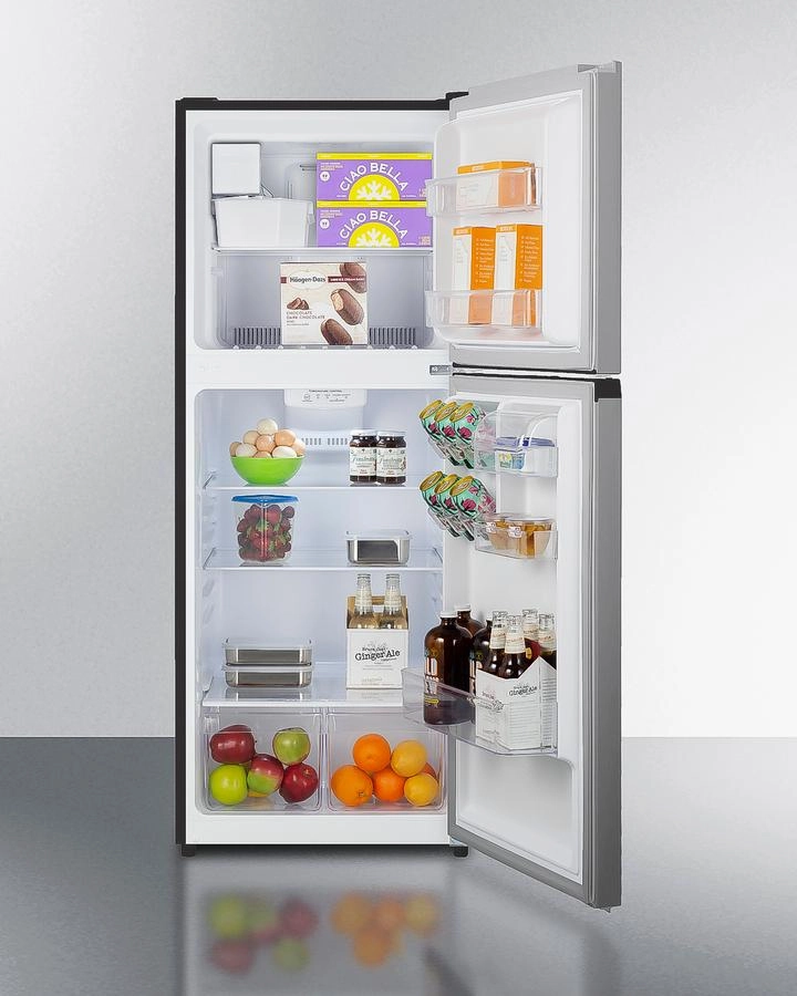 Summit FF1089PLIM 24" Wide Top Mount Refrigerator-Freezer With Icemaker