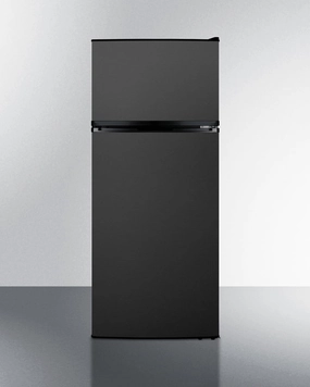 Summit FF1161KSIM Energy Star Qualified Ada Compliant Refrigerator-Freezer With Factory-Installed Icemaker And Black Stainless Steel Doors Freestanding Refrigerators freestanding fridge freezer combo