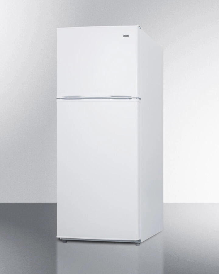 Summit FF1386WIM 24" Wide 11.5 Cu.Ft. Frost-Free Refrigerator-Freezer In White Finish With Factory Installed Icemaker