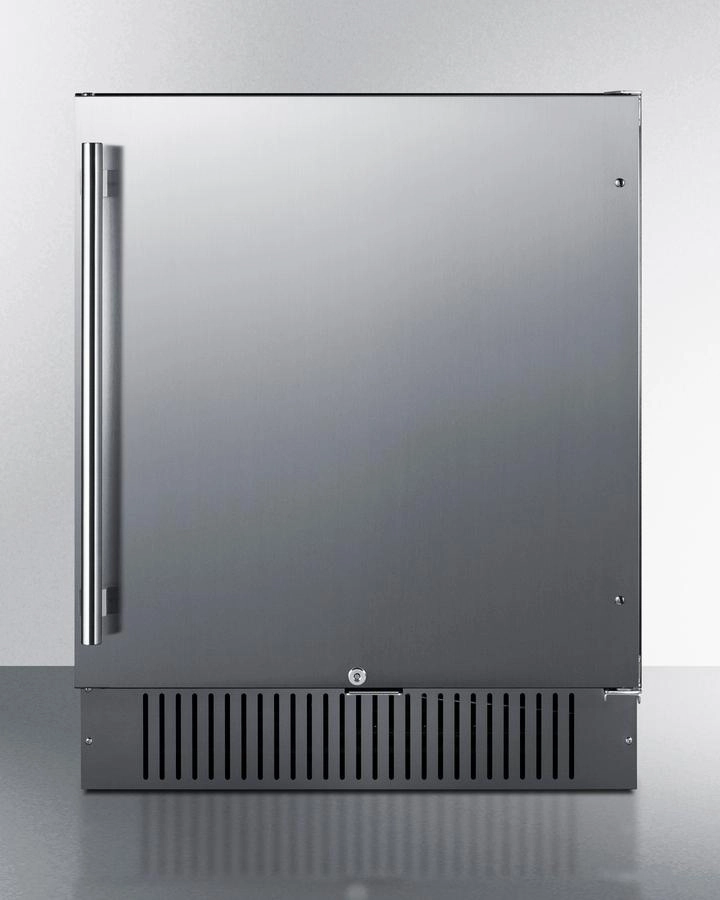 Summit FF27BSS 27" Wide Built-In All-Refrigerator Undercounter Refrigerators 24 inch undercounter fridge for kitchen