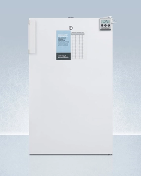 Summit FF511LBIMEDADA Ada Compliant 20" Wide All-Refrigerator For Built-In Use, With Internal Fan, Lock, Temperature Alarm, And Hospital Grade Plug Undercounter Refrigerators 24 inch undercounter fridge for kitchen