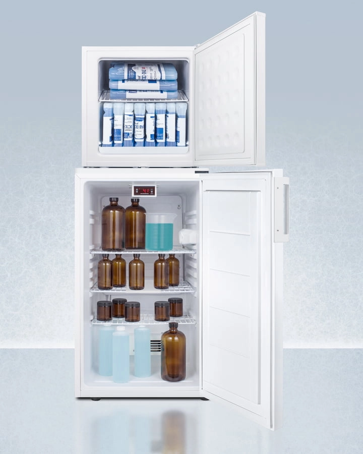 Summit FF511LFS24LSTACKPRO Ff511Lpro Auto Defrost All-Refrigerator With Digital Controls And Compact Manual Defrost Fs24Lpro All-Freezer With Stacking Rack, Both With Factory-Installed Probe Holes