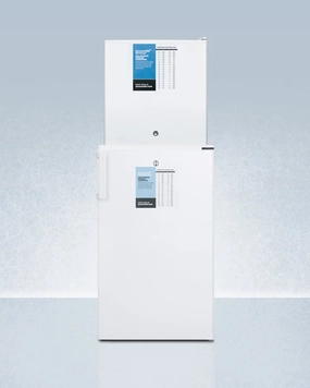Summit FF511LFS24LSTACKPRO Ff511Lpro Auto Defrost All-Refrigerator With Digital Controls And Compact Manual Defrost Fs24Lpro All-Freezer With Stacking Rack, Both With Factory-Installed Probe Holes Undercounter Refrigerators 24 inch undercounter fridge for 