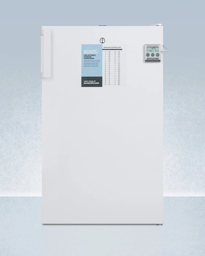 Summit FF511LPLUS2 20" Wide Counter Height All-Refrigerator, Auto Defrost With An Internal Fan, Thermometer, And Lock Undercounter Refrigerators 24 inch undercounter fridge for kitchen