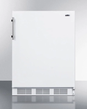 Summit FF61BIADA Ada Compliant Built-In Undercounter All-Refrigerator For Residential Use, Auto Defrost With Deluxe Interior And White Exterior Finish Undercounter Refrigerators 24 inch undercounter fridge for kitchen