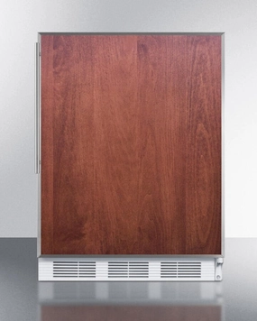 Summit FF61BIFR Built-In Undercounter All-Refrigerator For Residential Use, Auto Defrost With A Door Frame To Accept Slide-In Panels And White Cabinet Finish Undercounter Refrigerators 24 inch undercounter fridge for kitchen