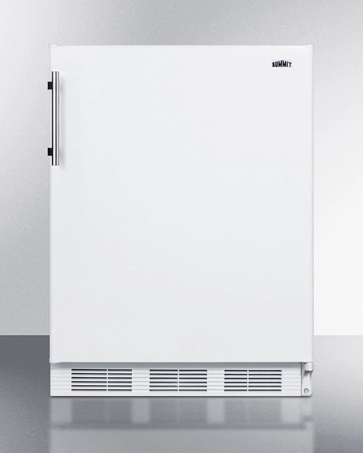 Summit FF61W 24" Wide All-Refrigerator Undercounter Refrigerators 24 inch undercounter fridge for kitchen
