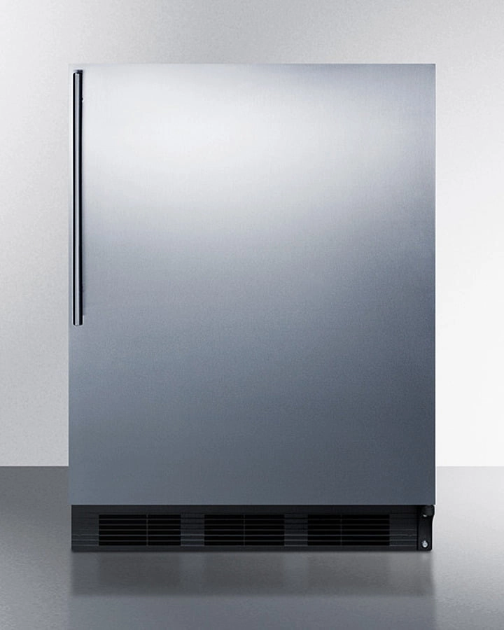 Summit FF63BKBISSHV 24" Wide Built-In All-Refrigerator Undercounter Refrigerators 24 inch undercounter fridge for kitchen
