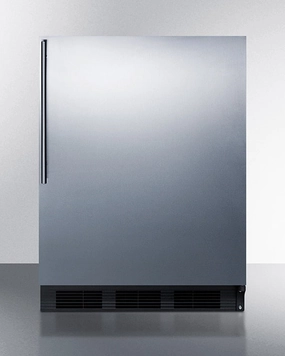 Summit FF63BKBISSHV 24" Wide Built-In All-Refrigerator Undercounter Refrigerators 24 inch undercounter fridge for kitchen
