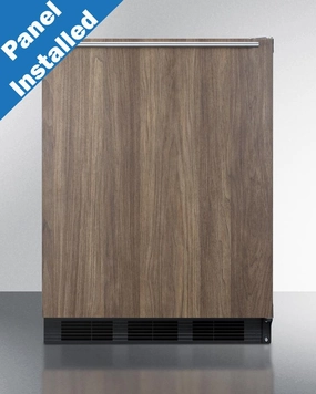 Summit FF63BKBIWP1 24" Wide Built-In All-Refrigerator With Wood Panel Door Undercounter Refrigerators 24 inch undercounter fridge for kitchen