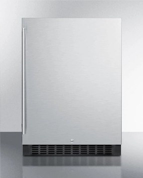 Summit FF64BCSS 24" Wide Built-In All-Refrigerator Undercounter Refrigerators 24 inch undercounter fridge for kitchen