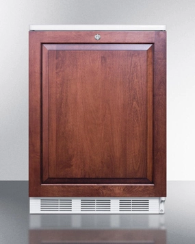 Summit FF6LBI7IF Commercially Approved Built-In Undercounter All-Refrigerator With Auto Defrost, Deluxe Interior, And Front Lock; Capable Of Accepting Full Overlay Panels Undercounter Refrigerators 24 inch undercounter fridge for kitchen