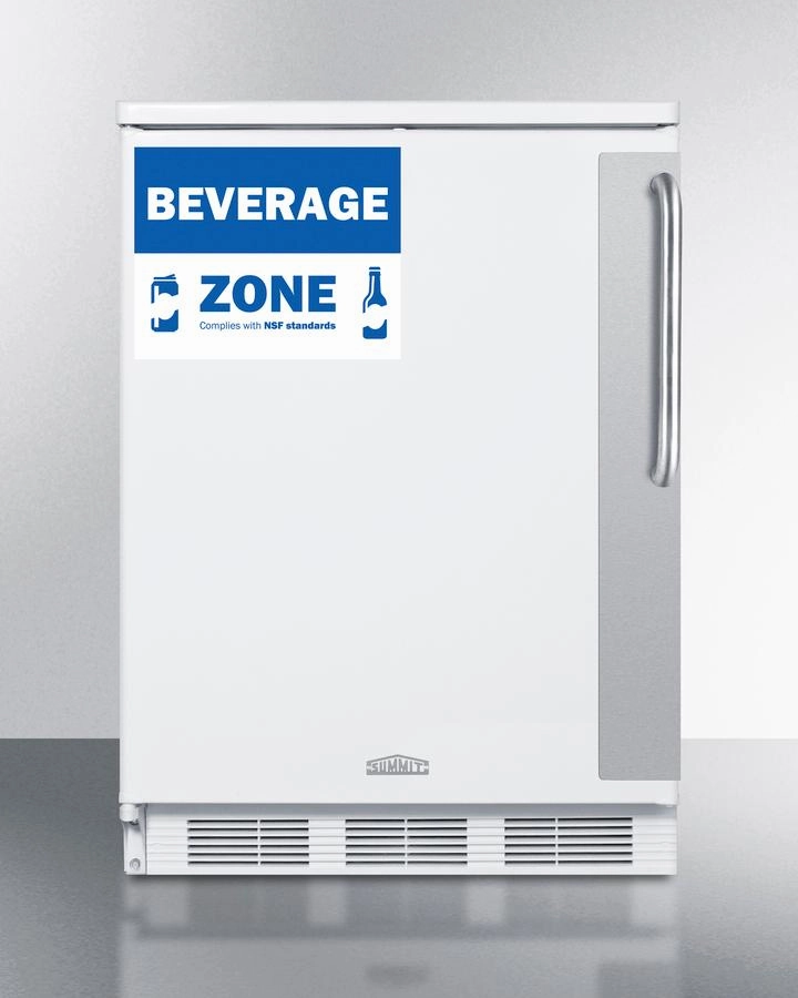 Summit FF6W7BZLHD 24" Wide All-Refrigerator Undercounter Refrigerators 24 inch undercounter fridge for kitchen