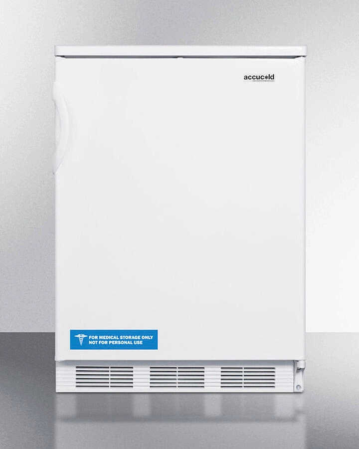 Summit FF6WBI Built-In Undercounter All-Refrigerator For General Purpose Use, With Automatic Defrost Operation And White Exterior Undercounter Refrigerators 24 inch undercounter fridge for kitchen