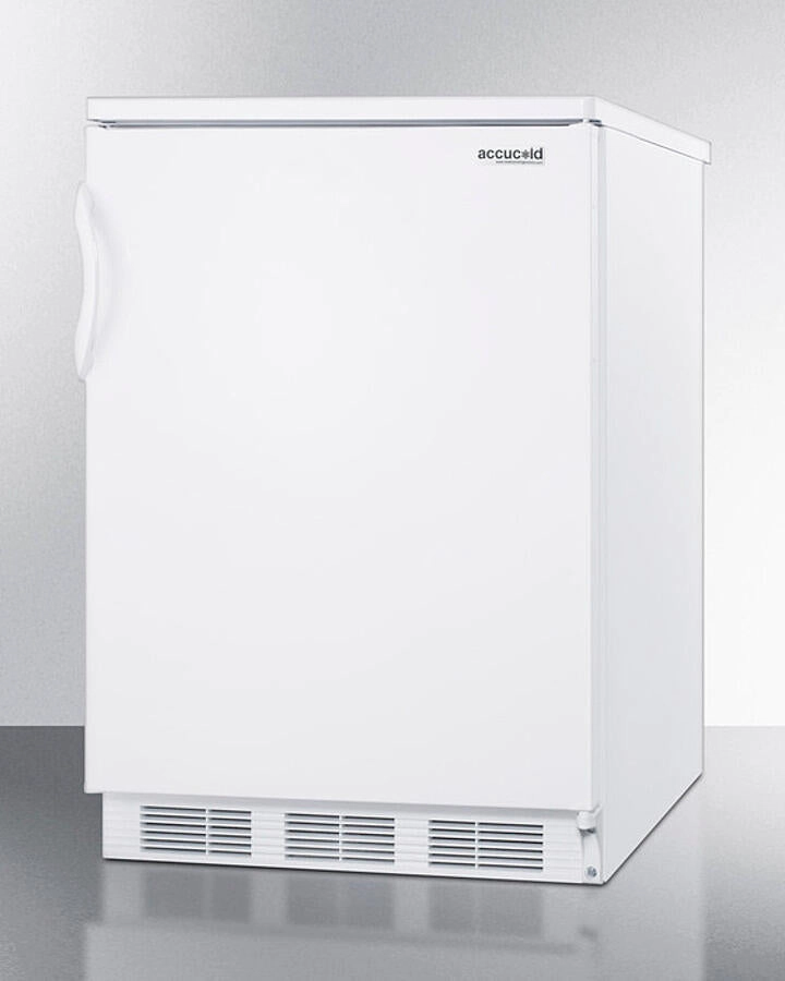 Summit FF6WBI Built-In Undercounter All-Refrigerator For General Purpose Use, With Automatic Defrost Operation And White Exterior