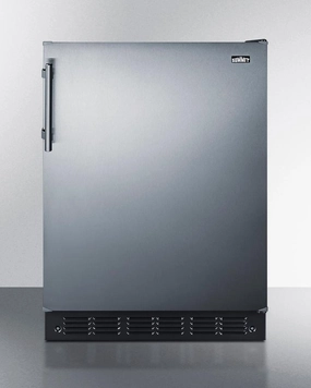 Summit FF708BL7SS 24" Wide All-Refrigerator Undercounter Refrigerators 24 inch undercounter fridge for kitchen