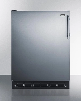 Summit FF708BL7SSADALHD 24" Wide All-Refrigerator, Ada Compliant Undercounter Refrigerators 24 inch undercounter fridge for kitchen