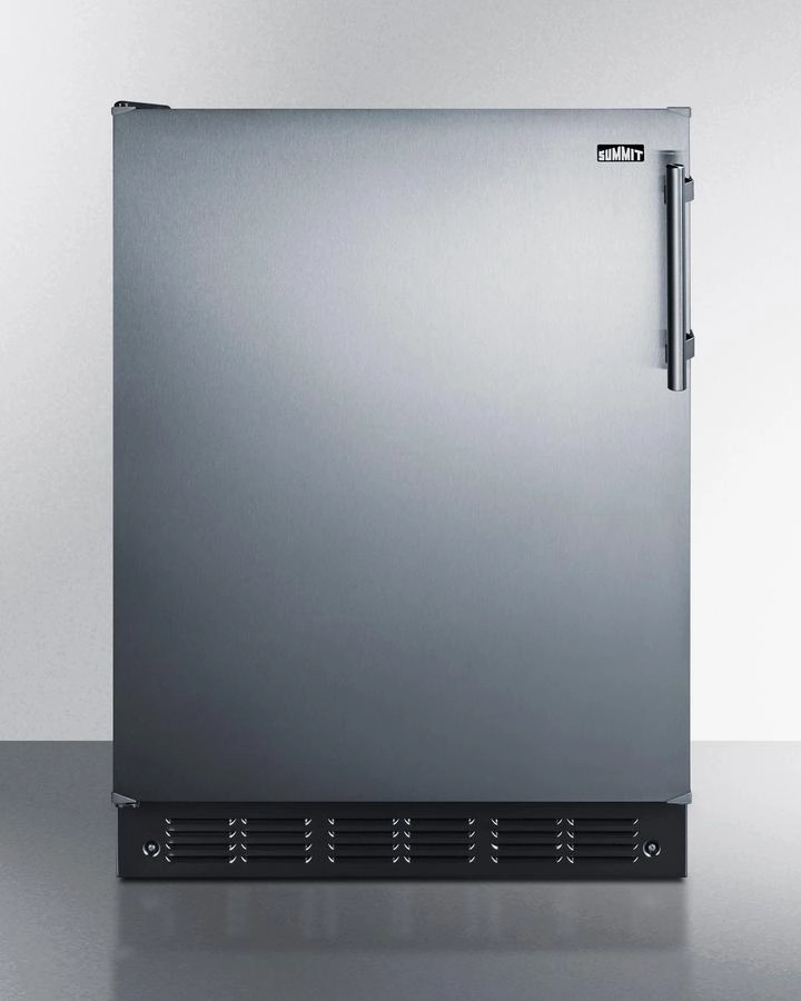 Summit FF708BL7SSLHD 24" Wide All-Refrigerator Undercounter Refrigerators 24 inch undercounter fridge for kitchen
