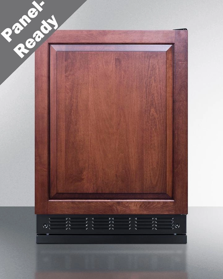 Summit FF708BLSSRSIF 24" Wide All-Refrigerator (Panel Not Included) Undercounter Refrigerators 24 inch undercounter fridge for kitchen