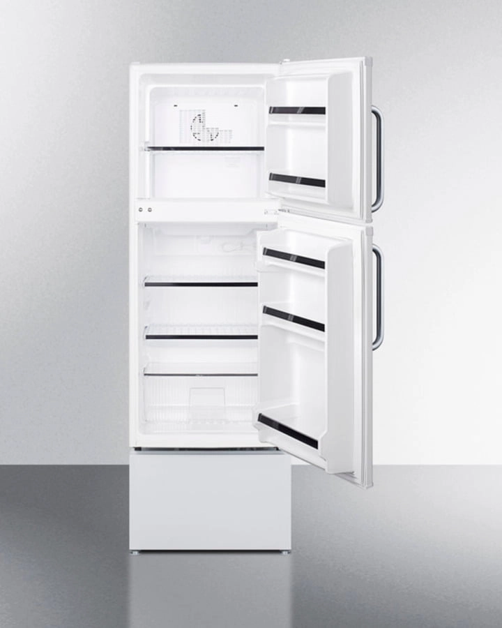 Summit FF71ESTB Energy Star Qualified Two-Door Refrigerator-Freezer In Ada Compliant 46" Height With Towel Bar Handles