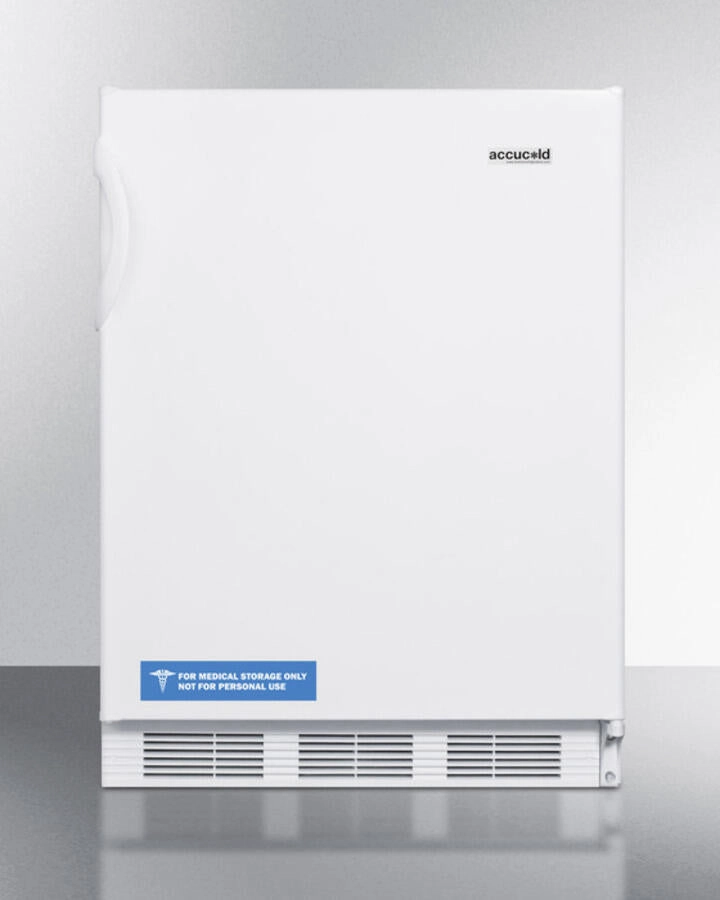 Summit FF7BIADA Ada Compliant Built-In Undercounter All-Refrigerator For General Purpose Or Commercial Use, With Flat Door Liner, Auto Defrost Operation And White Exterior Undercounter Refrigerators 24 inch undercounter fridge for kitchen