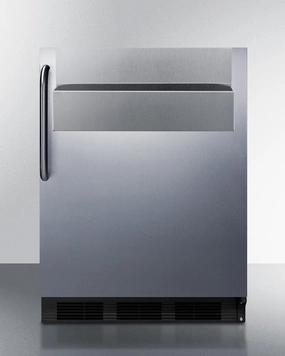 Summit FF7BKBISSTBADASR 24" Wide Built-In All-Refrigerator, Ada Compliant, With Speed Rail Undercounter Refrigerators 24 inch undercounter fridge for kitchen