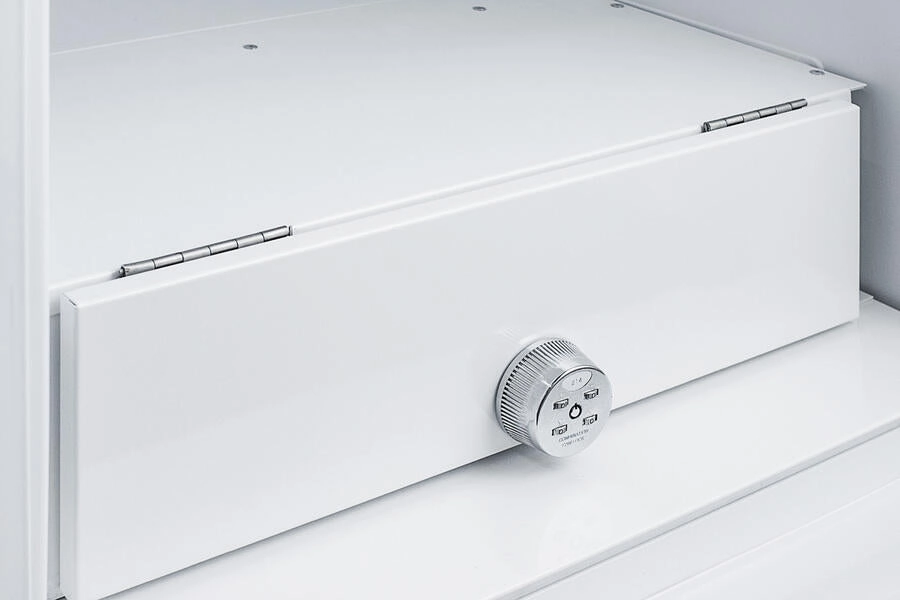 Summit FF7LADA Ada Compliant Commercial All-Refrigerator For Freestanding General Purpose Use, With Lock, Auto Defrost Operation And White Exterior
