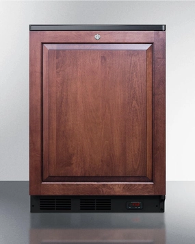 Summit FF7LBLBIPUBIF Commercially Approved Built-In Undercounter Craft Beer Pub Cellar With Digital Thermostat, Panel-Ready Door, And Black Cabinet Undercounter Refrigerators 24 inch undercounter fridge for kitchen