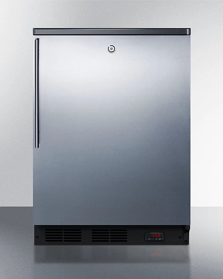 Summit FF7LBLKBIPUBSSHV 24" Wide Built-In Pub Cellar Undercounter Refrigerators 24 inch undercounter fridge for kitchen