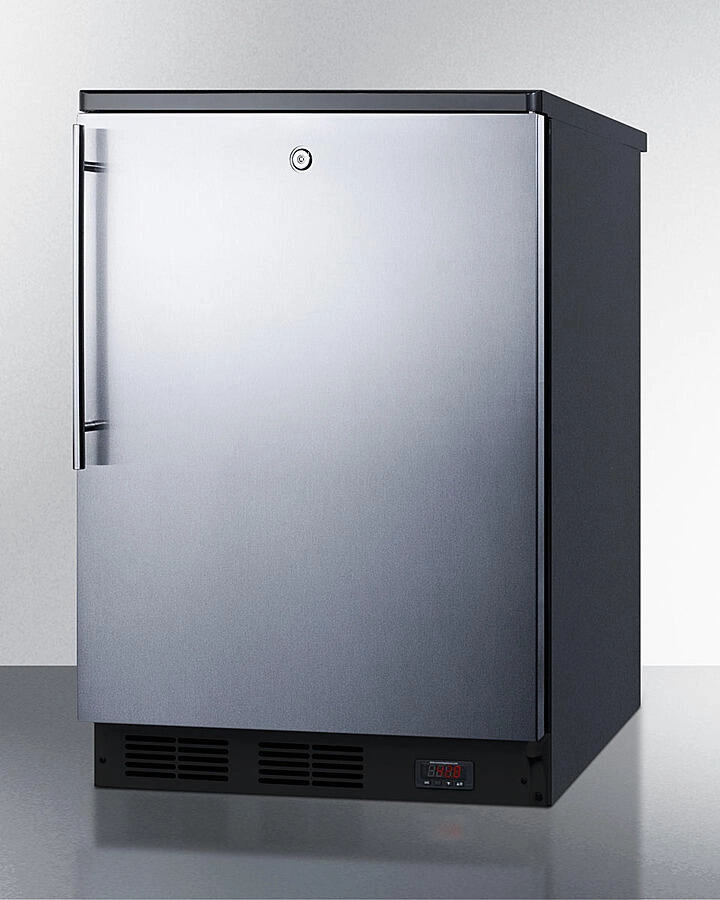 Summit FF7LBLKBIPUBSSHV 24" Wide Built-In Pub Cellar