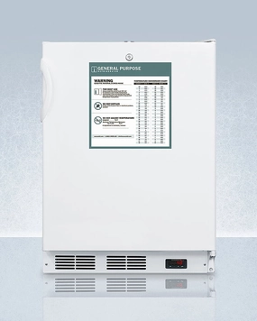 Summit FF7LWBIADAGP Ada Compliant Built-In Undercounter All-Refrigerator For General Purpose And Commercial Use, With Lock, Auto Defrost Operation, Internal Fan, Digital Thermostat, And White Exterior Undercounter Refrigerators 24 inch undercounter fridge 