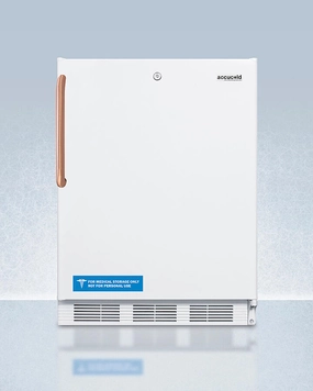 Summit FF7LWBITBCADA Ada Compliant Built-In Undercounter All-Refrigerator For General Purpose Or Commercial Use, With Pure Copper Handle, Lock, Auto Defrost Operation, And White Exterior Undercounter Refrigerators 24 inch undercounter fridge for kitchen