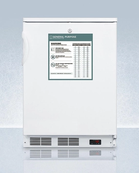 Summit FF7LWGP Commercially Listed Freestanding All-Refrigerator For General Purpose Use, With Front Lock, Automatic Defrost Operation And White Exterior Undercounter Refrigerators 24 inch undercounter fridge for kitchen