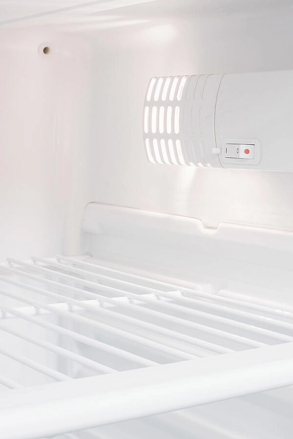 Summit FF7LWPRO 24" Wide Auto Defrost Commercial All-Refrigerator With Lock, Digital Thermostat, Internal Fan, And Access Port For User-Provided Monitoring Equipment