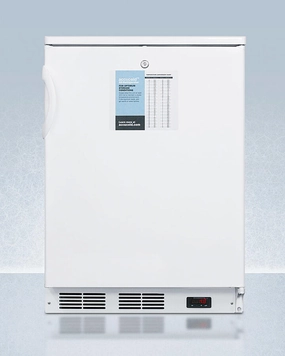 Summit FF7LWPRO 24" Wide Auto Defrost Commercial All-Refrigerator With Lock, Digital Thermostat, Internal Fan, And Access Port For User-Provided Monitoring Equipment Undercounter Refrigerators 24 inch undercounter fridge for kitchen