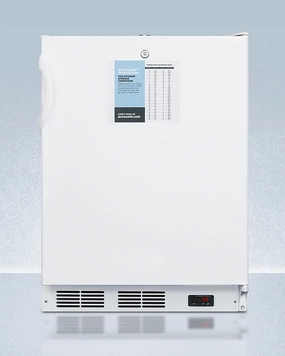 Summit FF7LWPROADA Ada Compliant 24" Wide Auto Defrost Commercial All-Refrigerator With Lock, Digital Thermostat, Internal Fan, And Access Port For User-Provided Monitoring Equipment Undercounter Refrigerators 24 inch undercounter fridge for kitchen