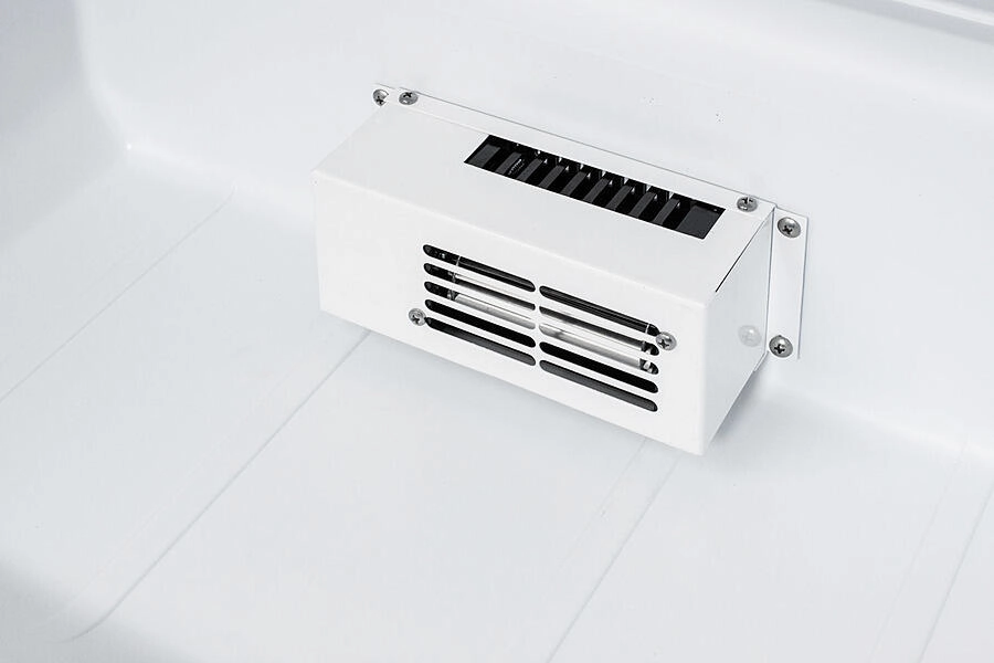 Summit FF7LWPROADA Ada Compliant 24" Wide Auto Defrost Commercial All-Refrigerator With Lock, Digital Thermostat, Internal Fan, And Access Port For User-Provided Monitoring Equipment