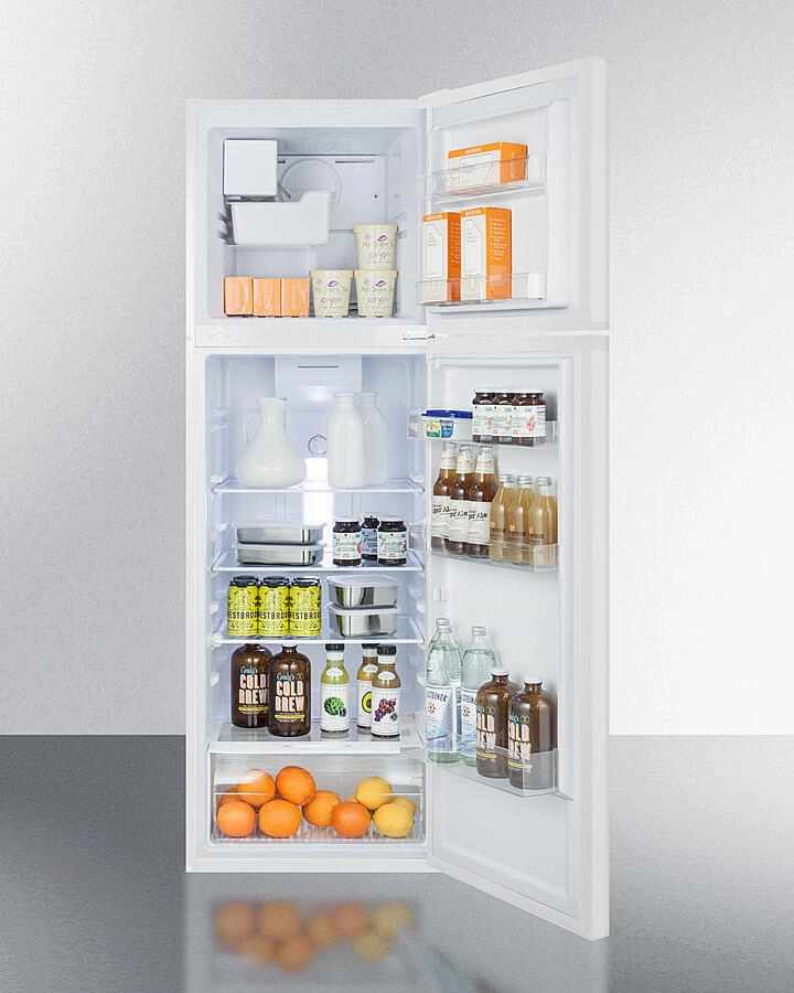 Summit FF922WIM 22" Wide Top Mount Refrigerator-Freezer With Icemaker