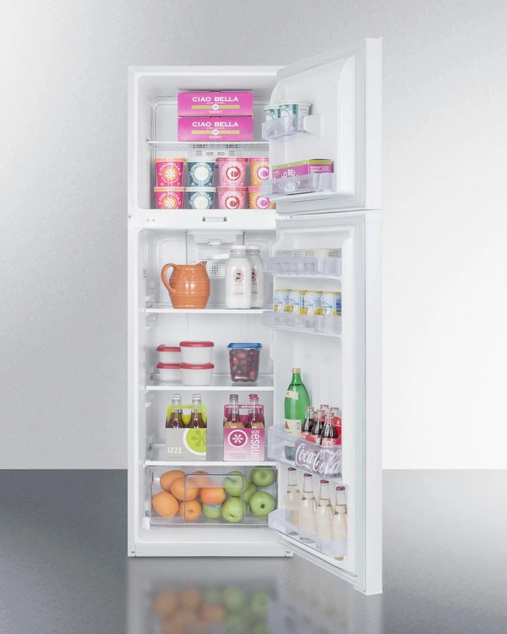 Summit FF946WLLF2 22" Wide Top Mount Refrigerator-Freezer
