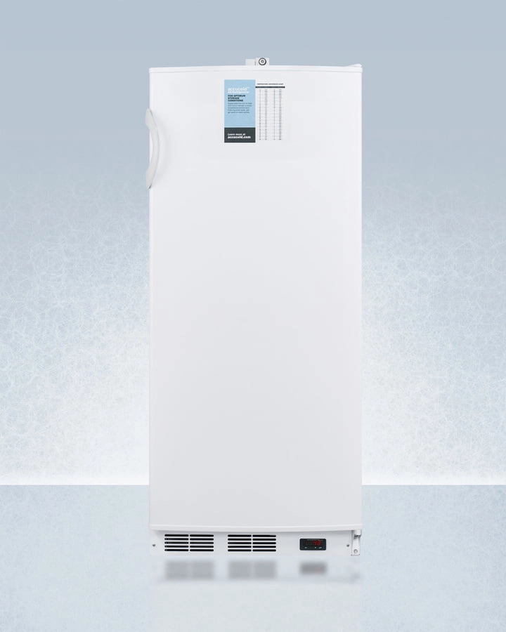 Summit FFAR10PRO 24" Wide 10 Cu.Ft. Auto Defrost Commercial All-Refrigerator With Lock, Digital Thermostat, Internal Fan, And Access Port For User-Provided Monitoring Equipment Freestanding Refrigerators freestanding fridge freezer combo