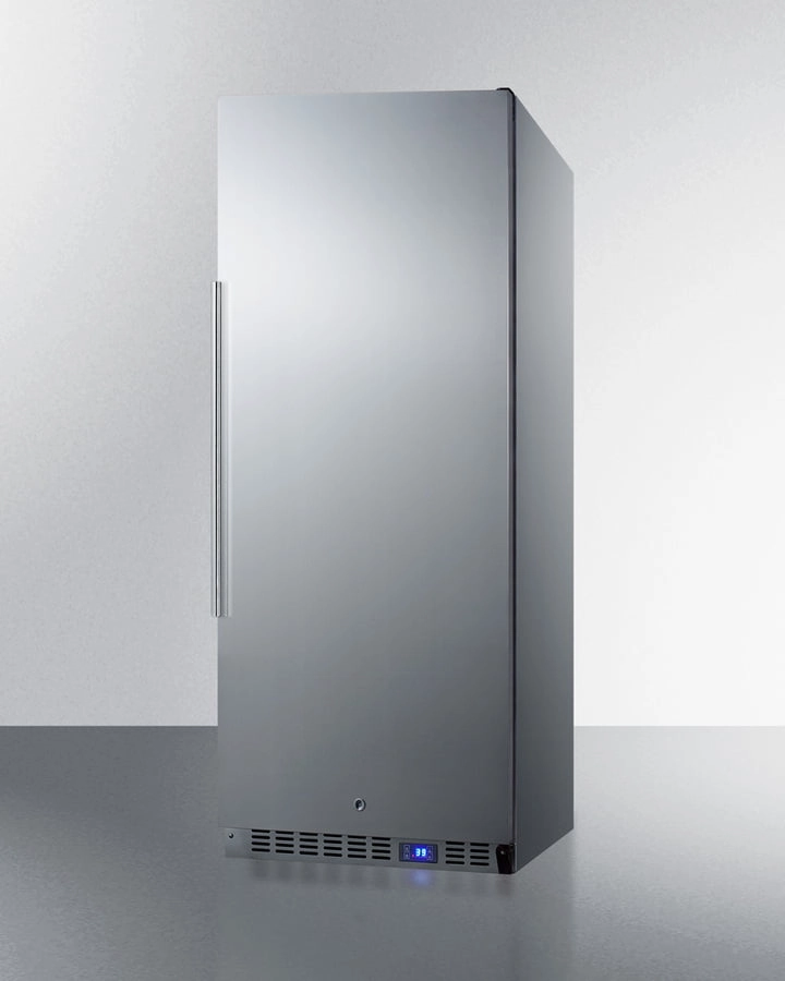 Summit FFAR121SS7 10.1 Cu.Ft. Commercial All-Refrigerator With Stainless Steel Interior And Exterior, Digital Thermostat, Lock, And Automatic Defrost Operation